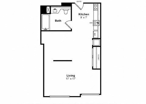 S3 Ocean View 2d Floor Plan, Sea Castle by Windsor, Santa Monica, CA 90401